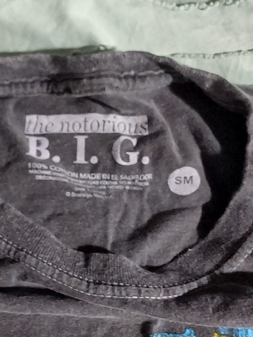 NWOT The Notorious B.I.G. Size S Grey Biggie T-shirt - Picture 2 of 3